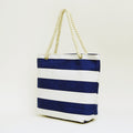 Simple Color Block Striped Beach Shoulder Bag MK2BLW6W10BBG559