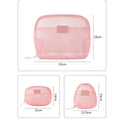 Dopamine Solid Color Mesh Portable Makeup Bag MK2BW6S10BOB83