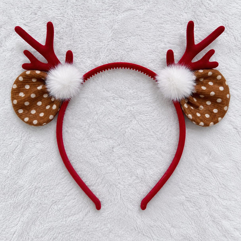 Reindeer Antler Plush Headband - DippedShop Wholesale - #0803