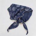 Retro Color Block Paisley Print Triangle Scarf 6W6NSC224