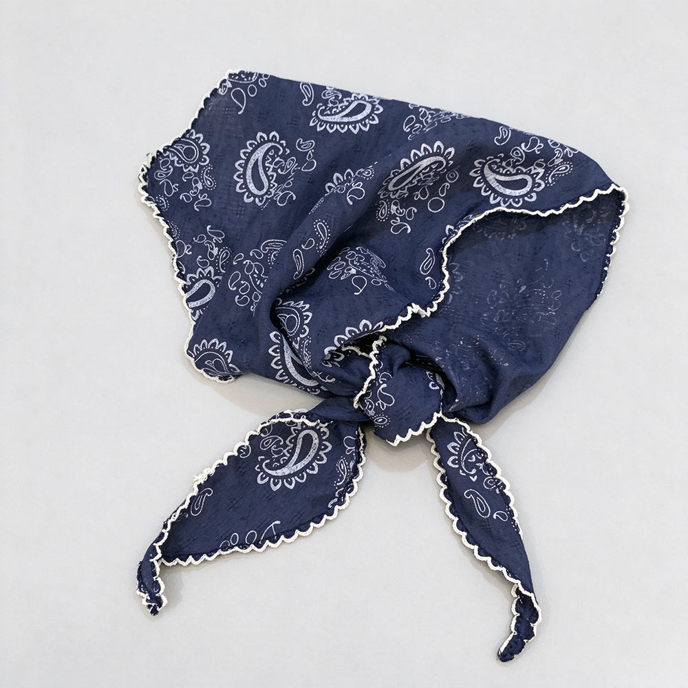 Retro Color Block Paisley Print Triangle Scarf 6W6NSC224