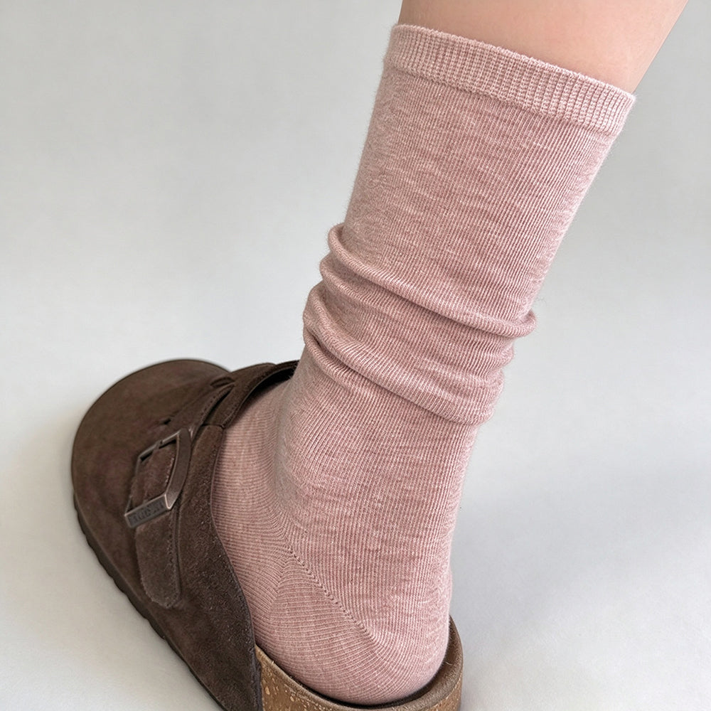 Cotton Slouchy Crew Socks - DippedShop Wholesale - #1347