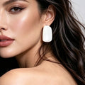 Geometric Enamel Stud Earrings - DippedShop Wholesale - #9091