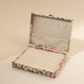 Vintage Embroidered Floral Large Capacity Jewelry Box 6H13HSJ144