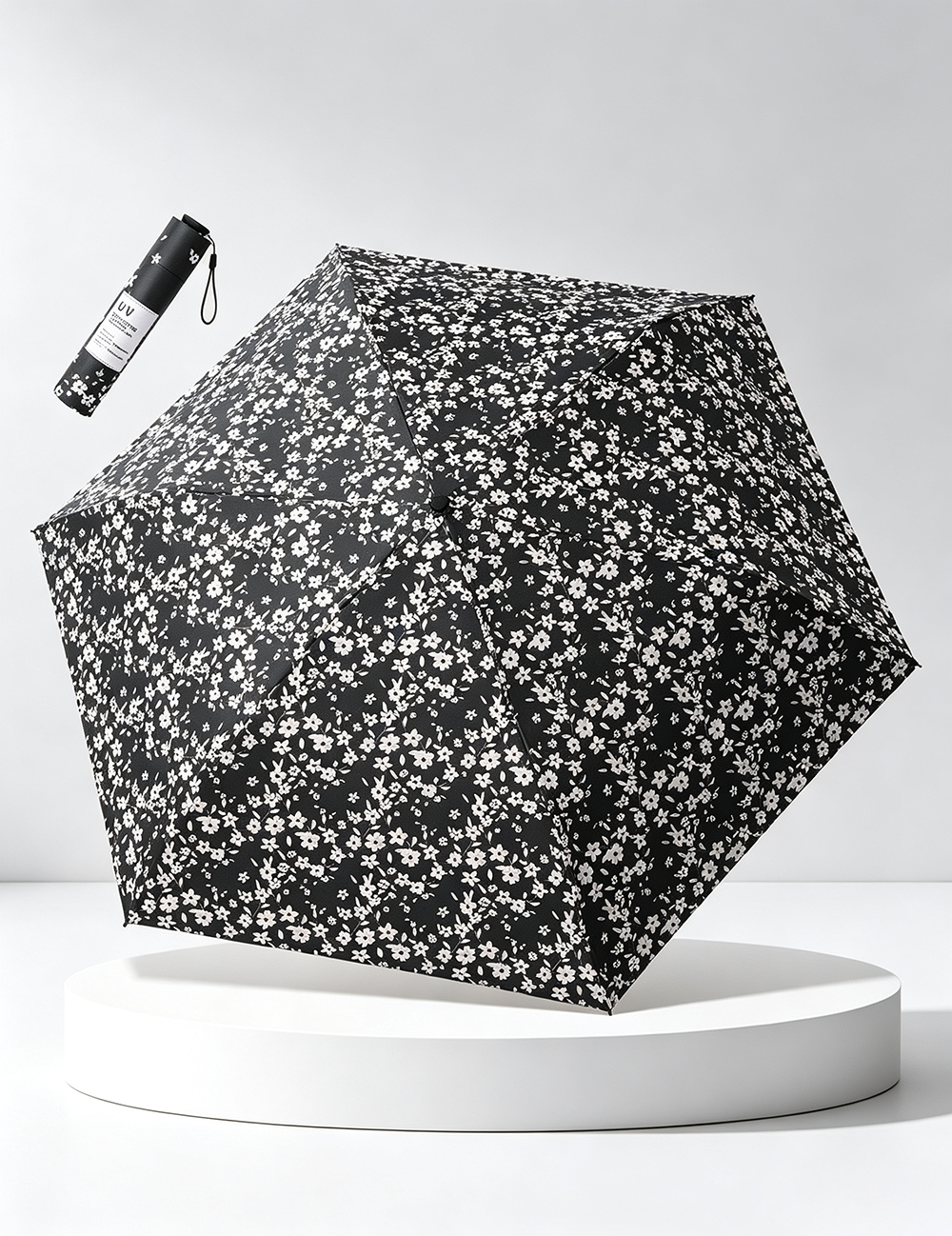 Tri Fold Ultra Light Floral Umbrella DP26UL01