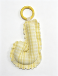 Stylish Floral Print Letters Shape Bag Charm 6W10BBC424