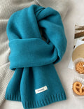 Minimalist Solid Color Versatile Warm Knit Scarf 6W6NSC89
