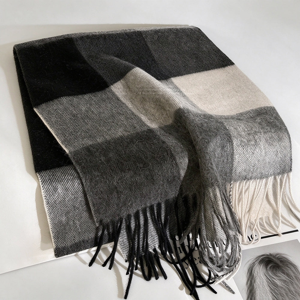 Vintage Plaid Fringe Scarf - DippedShop Wholesale - #5043