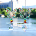 Colorful Butterfly Heart Crystal Hanging Sun Catcher 6H7HLS211