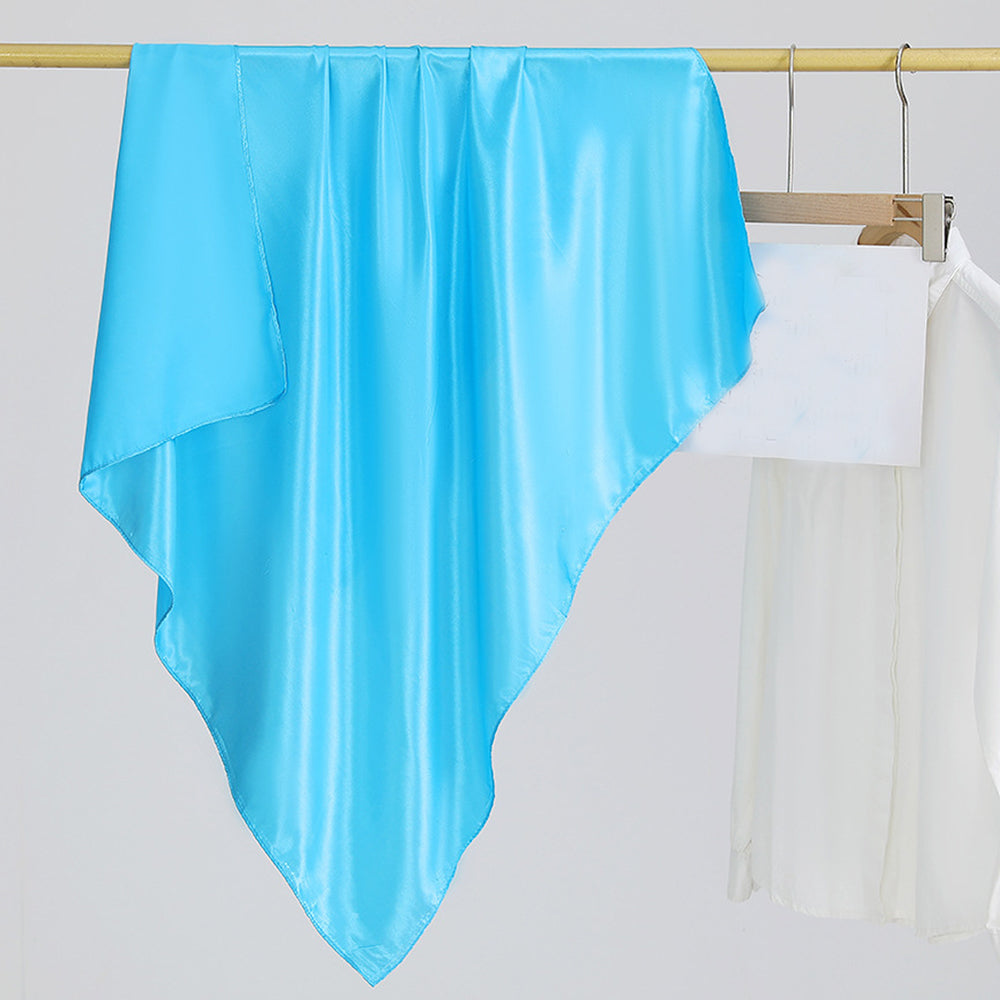 Minimalist Solid Color Soft Square Satin Scarf 6W6NSC234