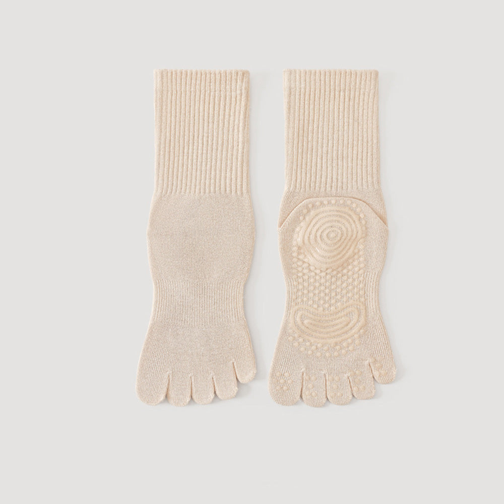 Simple Non-Slip Pilates Yoga Grip Toe Socks 6W8FSO860