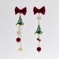Christmas Tree Drop Earrings - DippedShop Wholesale - #3171