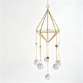 Golden Air Plant Frame Butterfly Crystal Suncatcher 6H7HLS168