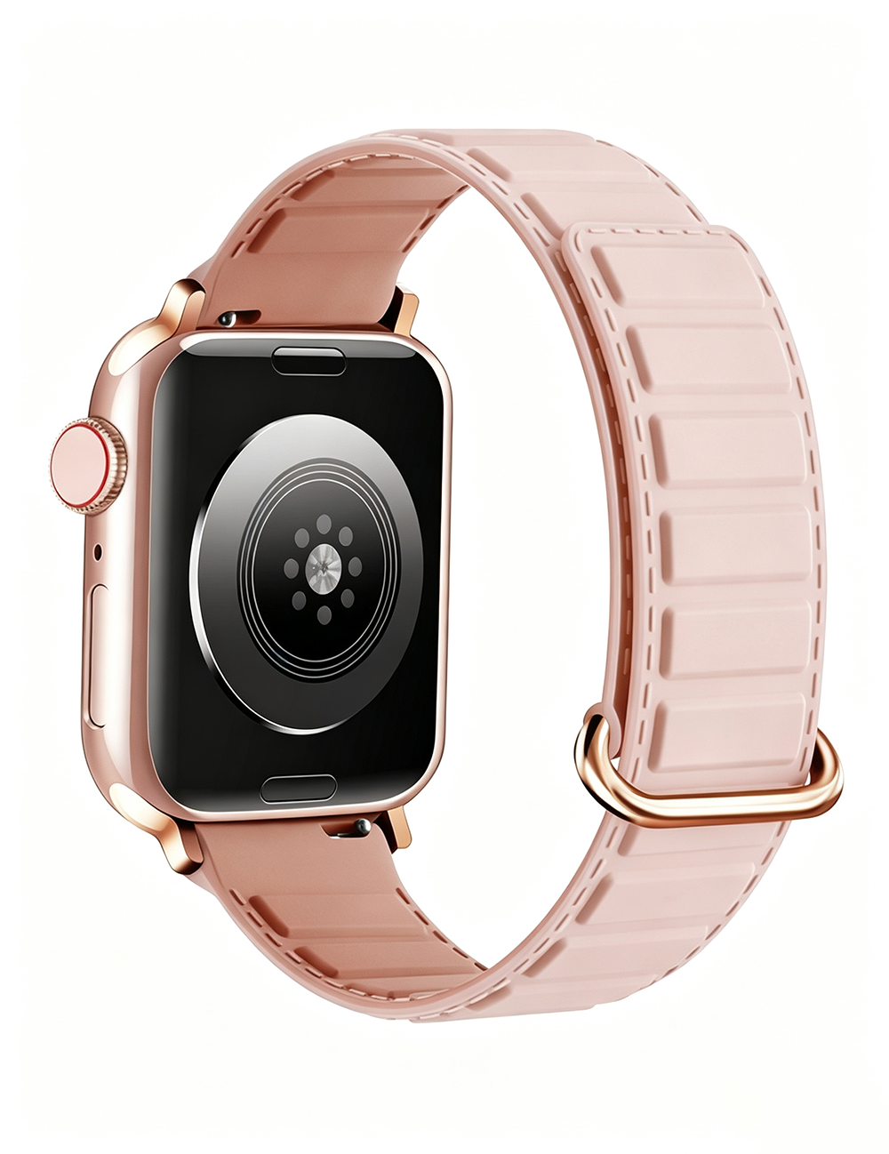 Simple Solid Color Silicone Magnetic Watch Band 6W6JWA93