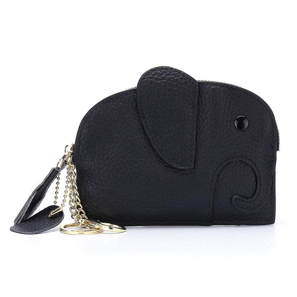 Cute Elephant Leather Mini Coin Purse 6W10BWB303