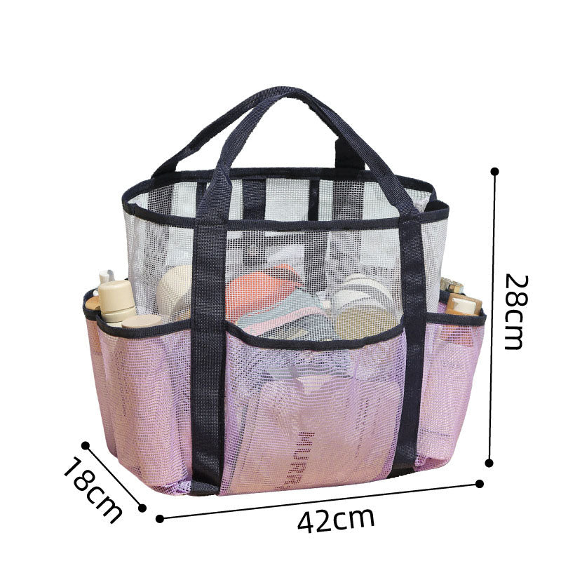 Fashion Large Capacity Mesh Portable Storage Bag 8BW6BOB90T