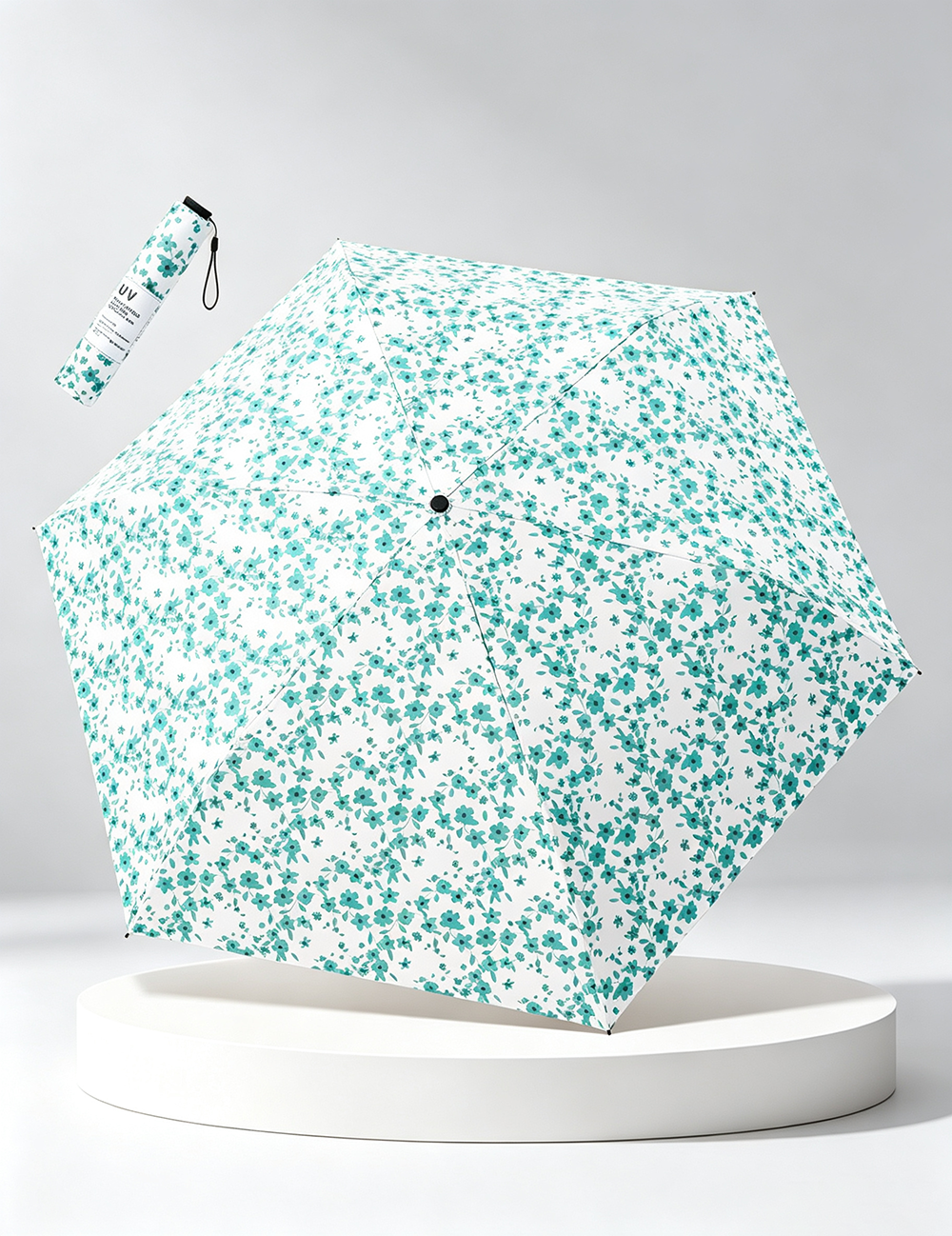 Tri Fold Ultra Light Floral Umbrella DP26UL01