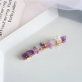 Dainty Irregular Stone Beaded Hair Barrette 6W6HCP1262