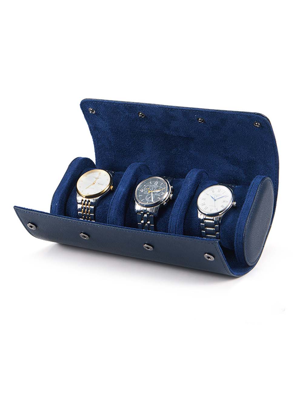 Minimalist Watch Roll Travel Case for 3 Watches DP25F757