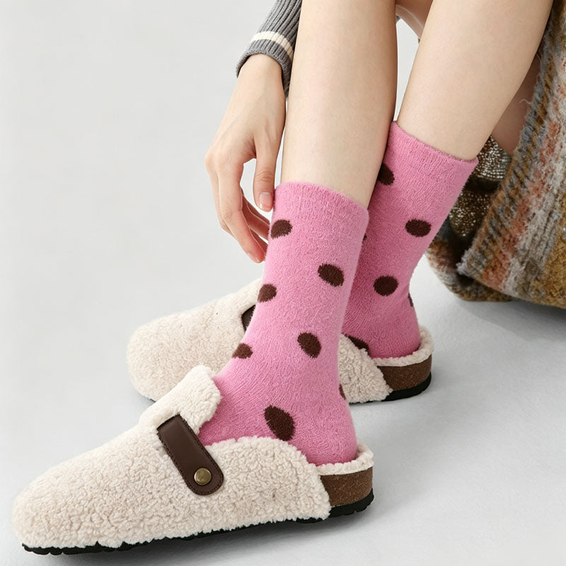 Winter Thick Warm Fleece Soft Crew Socks 6W8FSO776