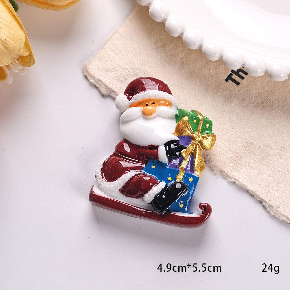 Christmas Snowman Christmas Tree Festive Magnet 6H7HBW567
