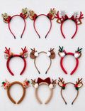 Reindeer Antler Plush Headband - DippedShop Wholesale - #7587