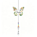 Colorful Butterfly Heart Crystal Hanging Sun Catcher 6H7HLS211