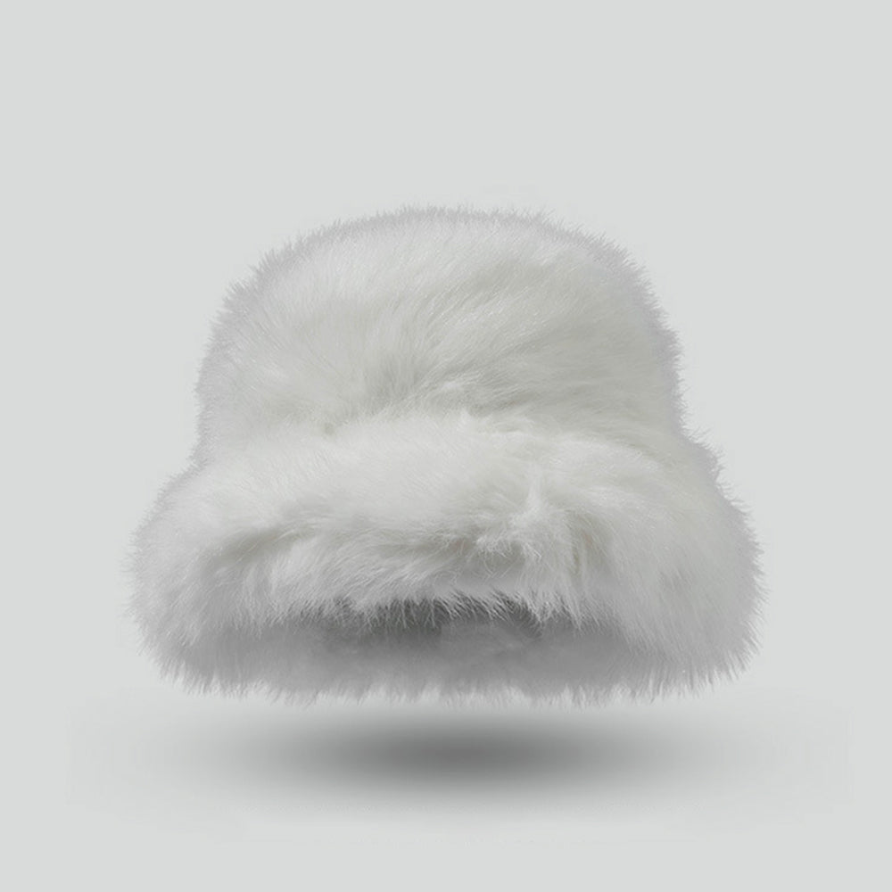 Imitation Rabbit Fur Bucket Hat - DippedShop Wholesale - #9123