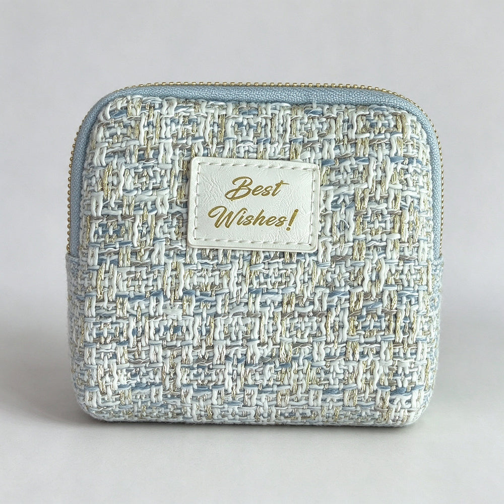 Tweed Jewelry Organizer Pouch - DippedShop Wholesale - #1571