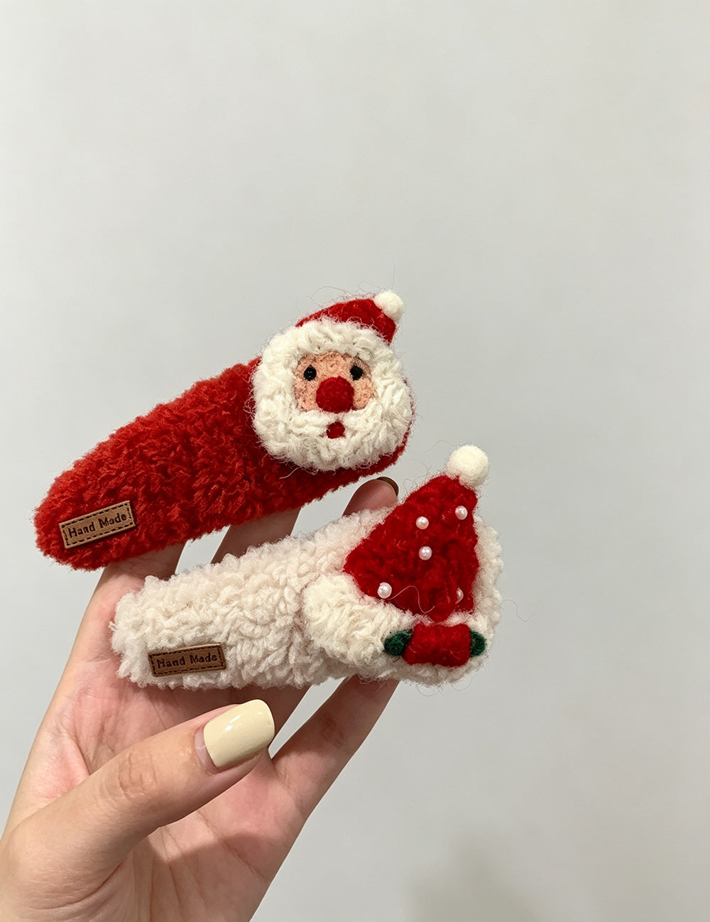 Plush Santa Hair Clip - DippedShop Wholesale - #7171