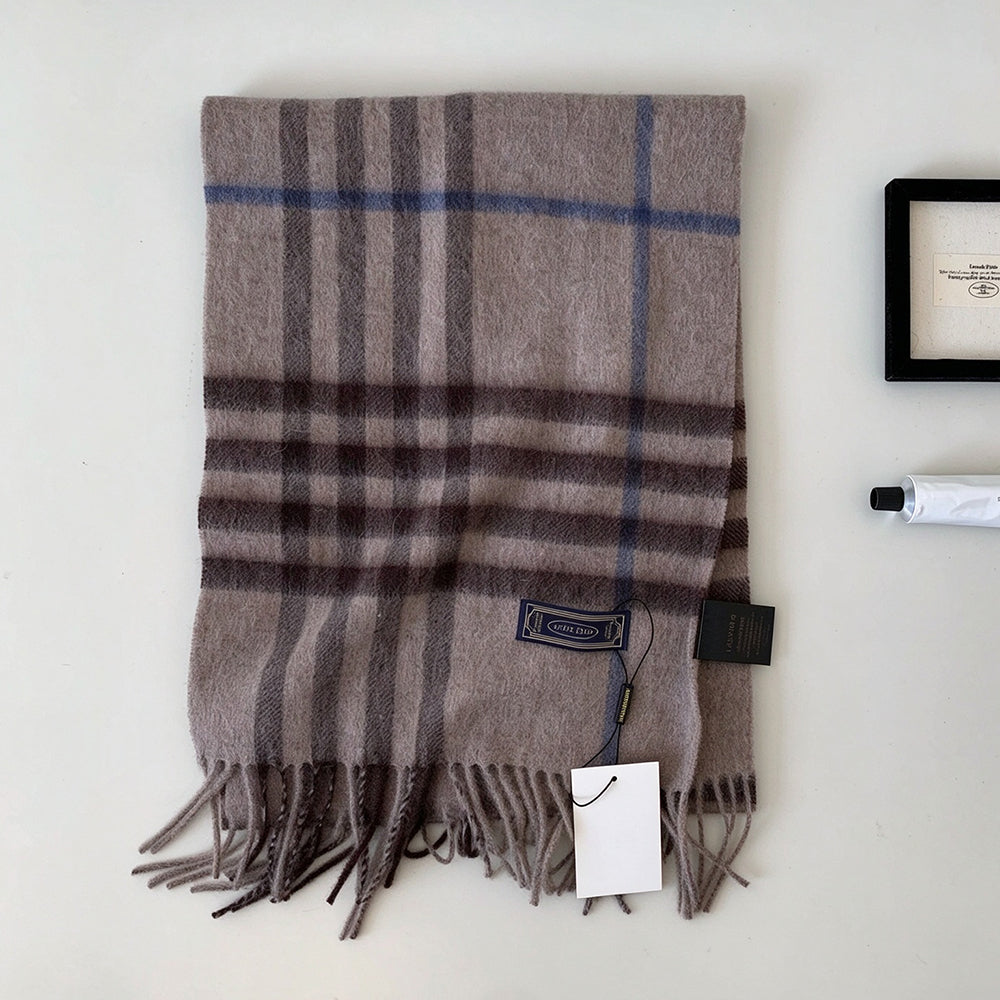 Vintage Plaid Fringe Scarf - DippedShop Wholesale - #8883