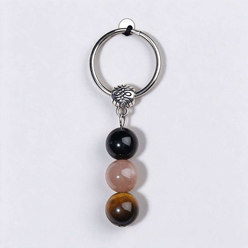 Natural Stone Crystal Keychain - DippedShop Wholesale - #7011