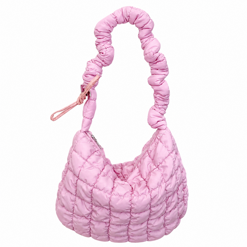 Minimalist Puffer Plaid Solid Color Crossbody Bag 6W10BBG1811