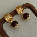 C-shape Stud Earrings - DippedShop Wholesale - #3523