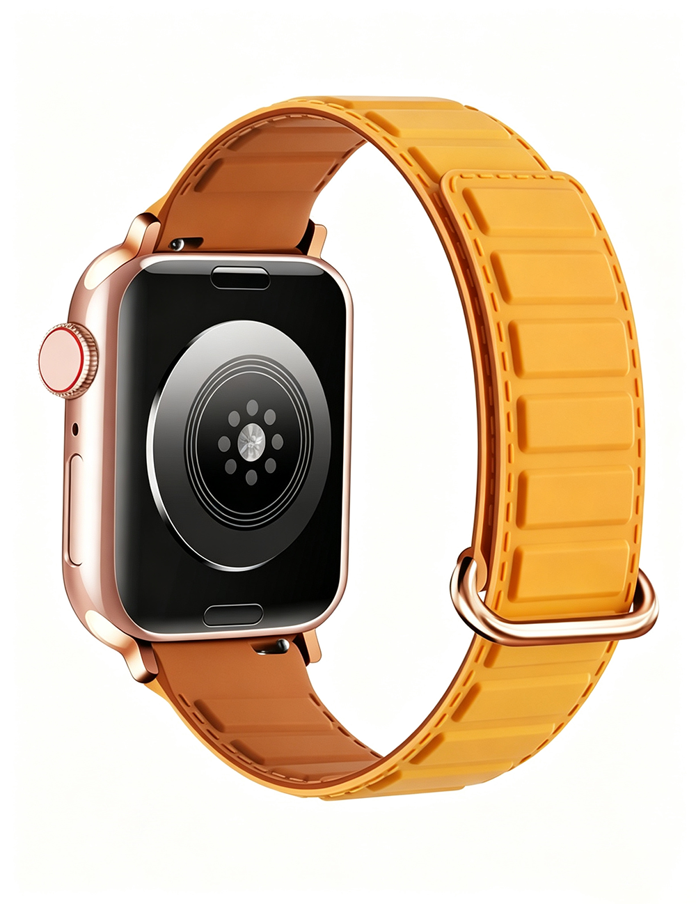 Simple Solid Color Silicone Magnetic Watch Band 6W6JWA93