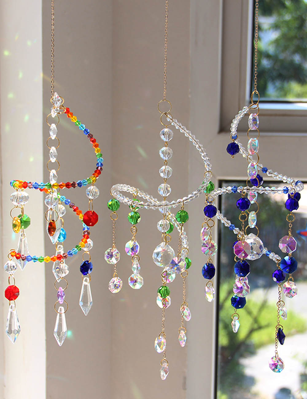 Iridescent Crystal Suncatcher - DippedShop Wholesale - #7603