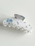 Rhinestone Floral Hair Claw - DippedShop Wholesale - #2851