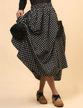 Irregular Hem Flower Midi Skirt - DippedShop Wholesale - #2691