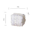 Lavender Floral Striped Portable Cosmetic Bag MK2BW6W10BOB419