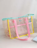 Simple Mesh Large Capacity Travel Shoulder Bag 8BW6BOB76L