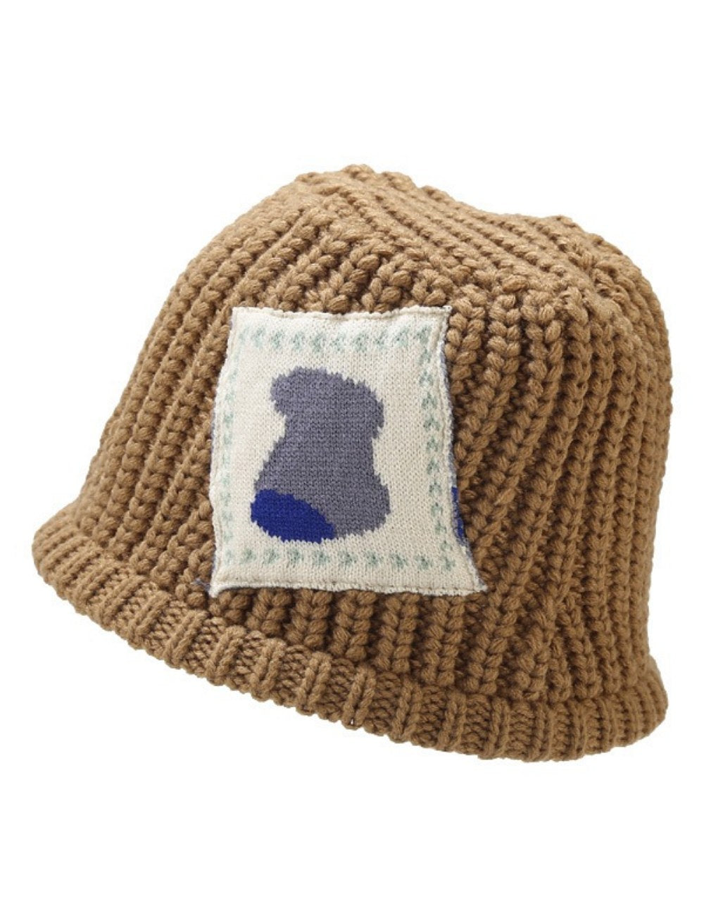 Patch Pattern Crochet Knit Bucket Hat DPBH0333