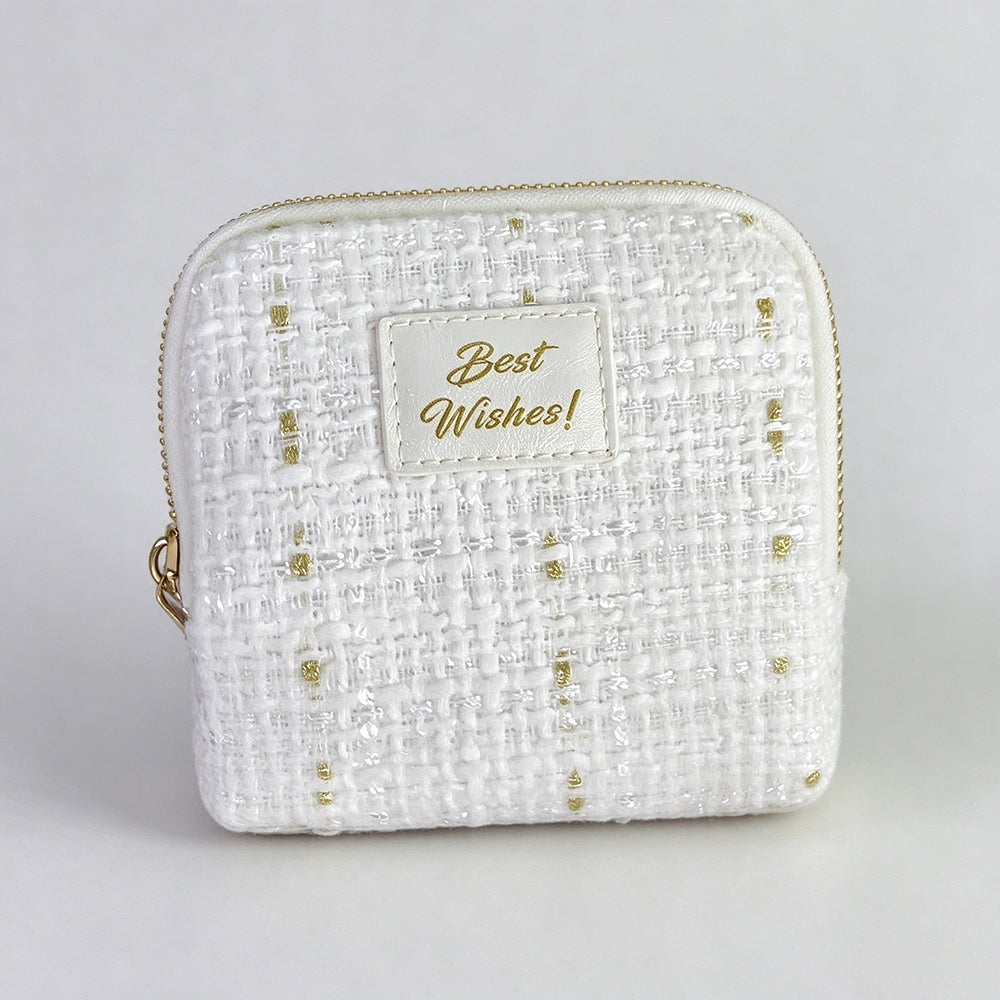 Tweed Jewelry Organizer Pouch - DippedShop Wholesale - #4339