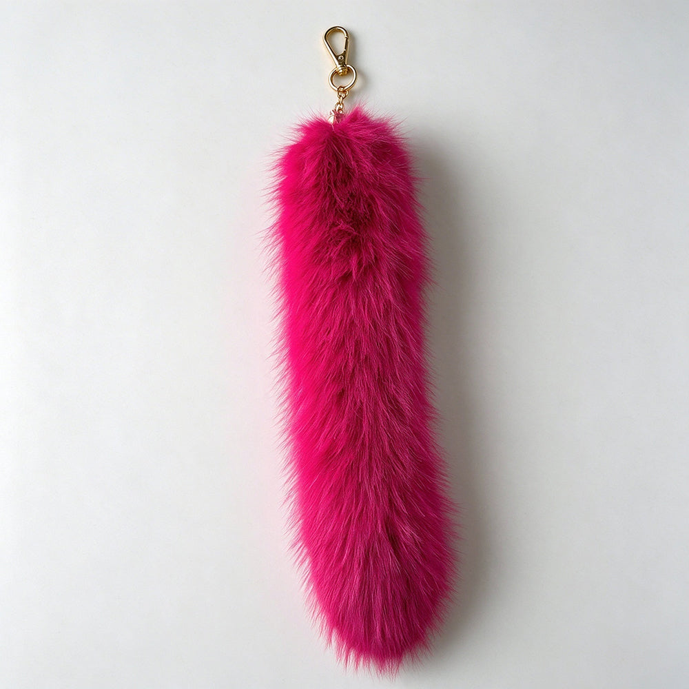 Fluffy Furry Tail Keychain - DippedShop Wholesale - #2259