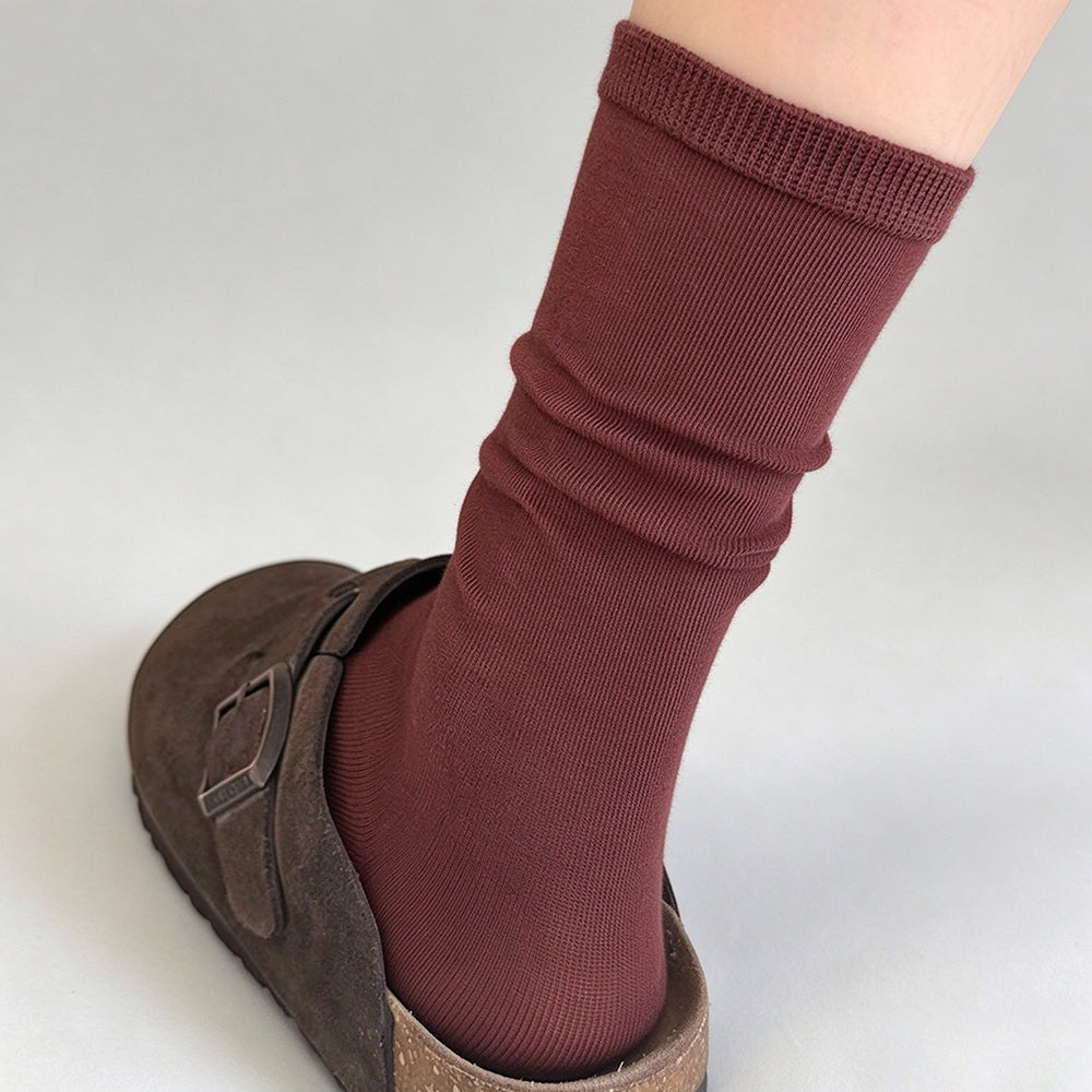 Cotton Slouchy Crew Socks - DippedShop Wholesale - #6259