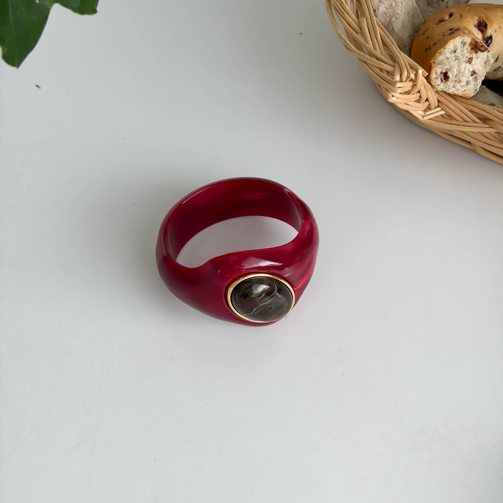Natural Stones Irregular Weave Resin Bracelets 6W6JBR621