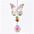 Colorful Butterfly Heart Crystal Hanging Sun Catcher 6H7HLS211