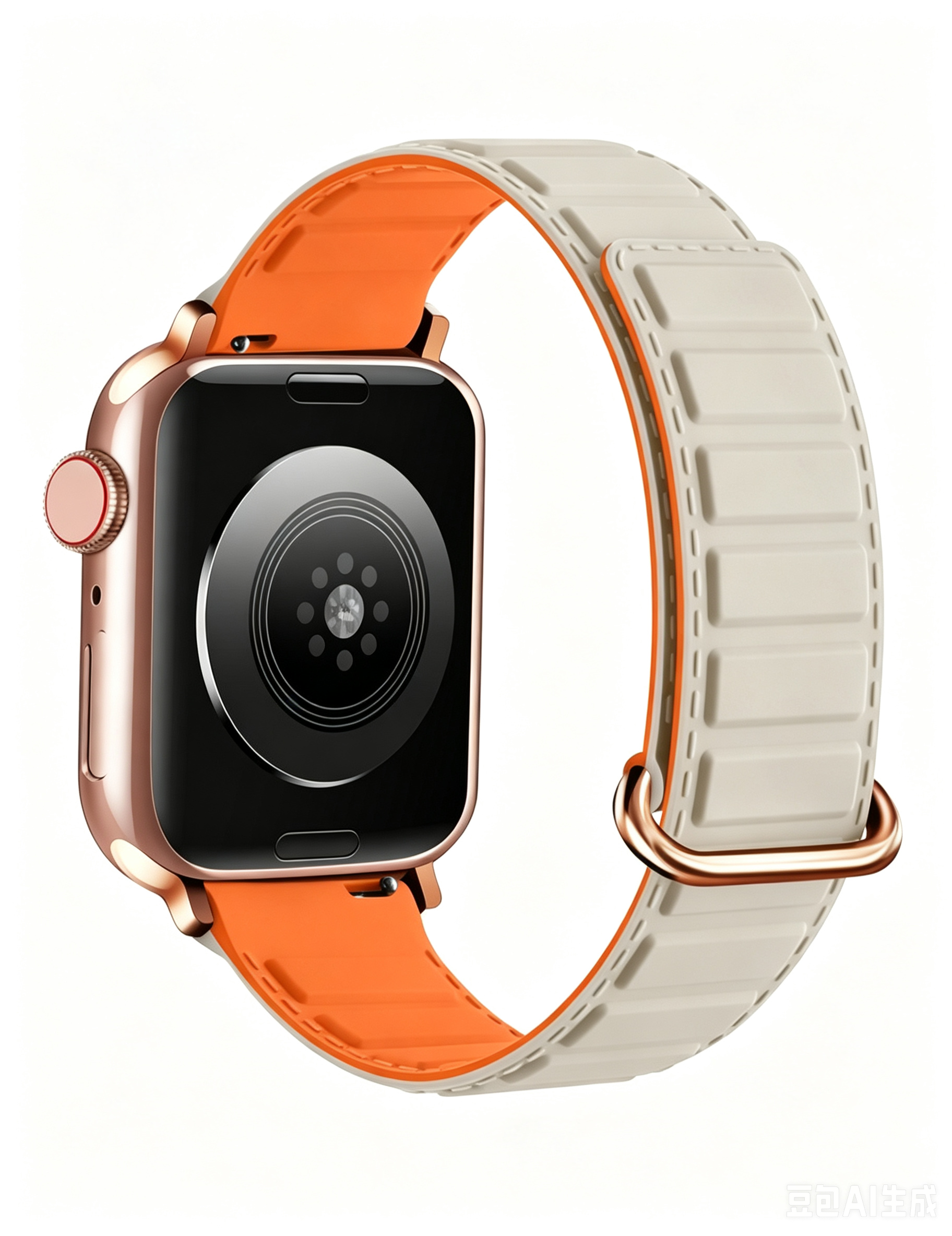 Simple Solid Color Silicone Magnetic Watch Band 6W6JWA93