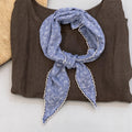 Retro Color Block Paisley Print Triangle Scarf 6W6NSC224