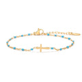 Cross Bead Chain Bracelet - DippedShop Wholesale - #0179
