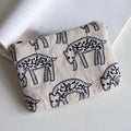 Trendy Floral Embroidery Portable Cosmetic - DippedShop Wholesale - #3507